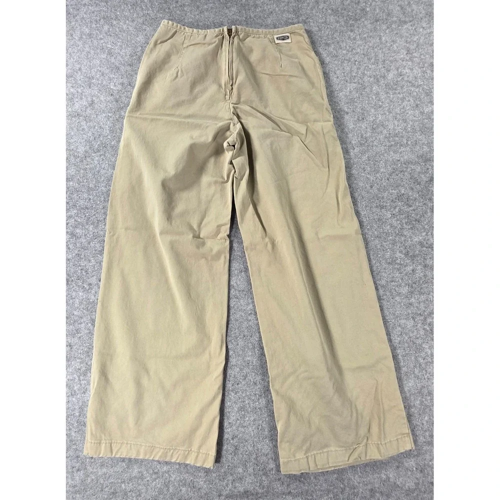 Vintage Edwin International Jeans 32x30 Khaki Tan Beige Pants Wide Leg Y2K 90s